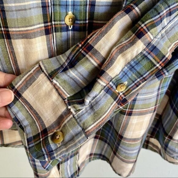 Nautica Cotton Long Sleeve Button Down Shirt Large - Picture 5 of 9